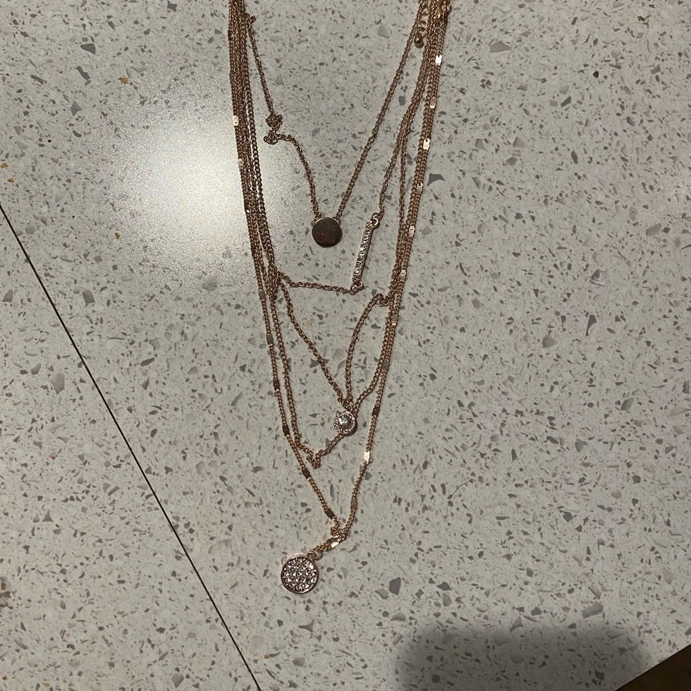 Rose Gold Necklace set